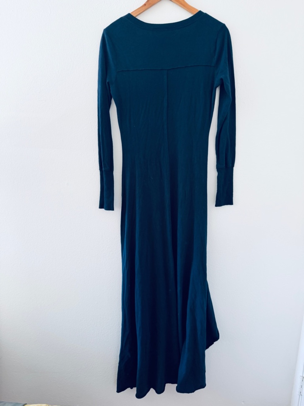 Free People Beach Legacy Henley Navy Blue Maxi Hi Low Dress - Picture 5 of 5